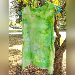 Women's Large Ice Tie Dye Tank Top